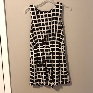 Black and white romper